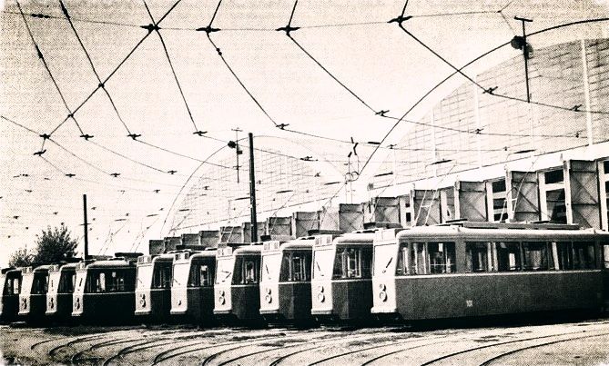 Tramvajsko spremište, Remiza 1957. godine